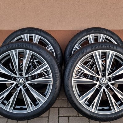 20" 5x112 VW TIGUAN / TAYRON + 255/40R20 CONTINENTAL letné NEW dot2025
