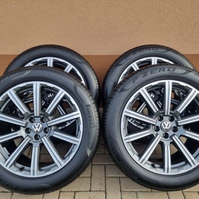 20" 5x112 VW TOUAREG + 285/45R20 PIRELLI letné NEW dot2025